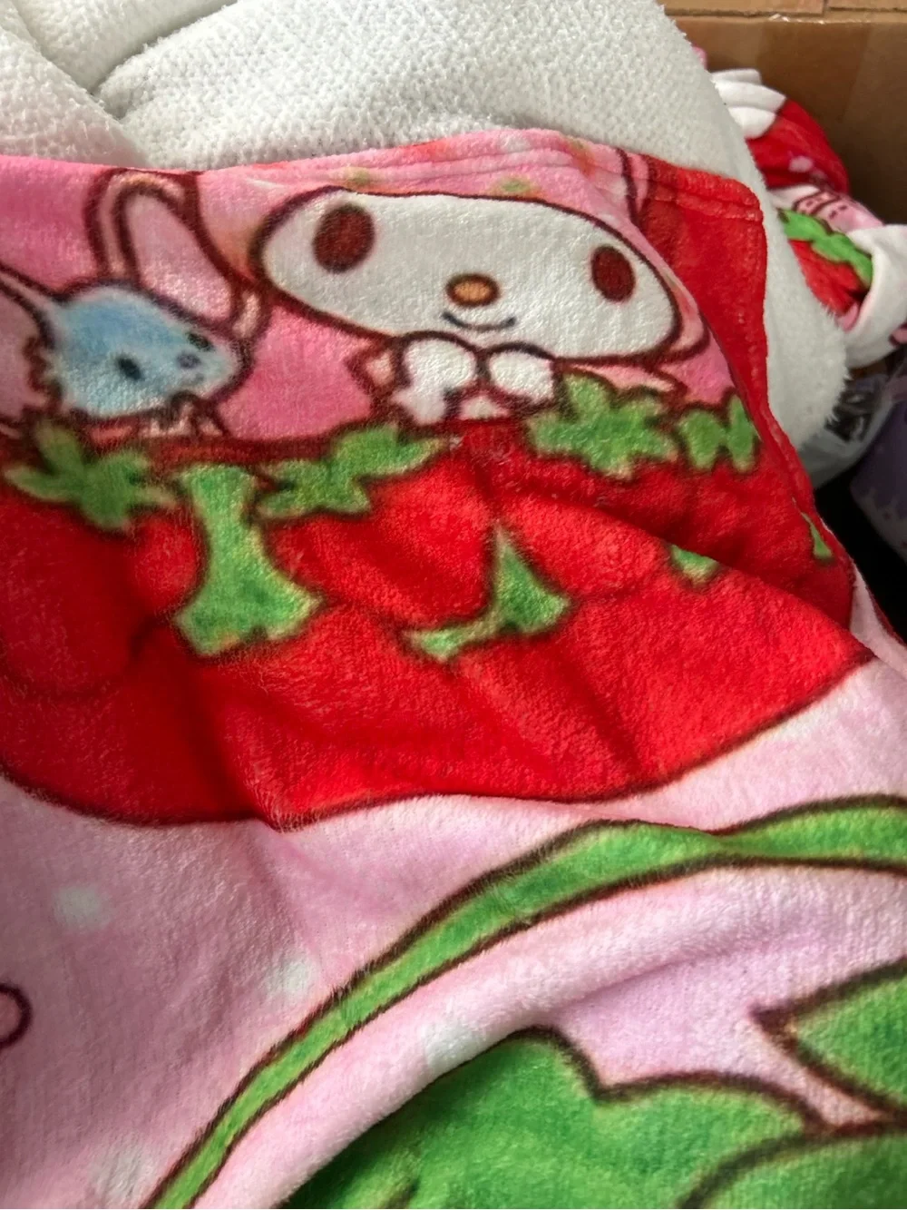 Strawberry Shortcake x My Melody Throw Blanket | Brand New